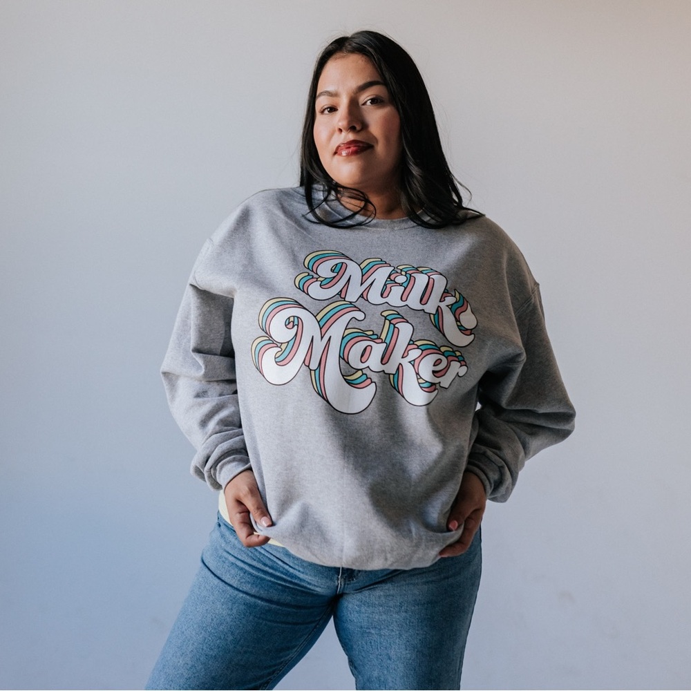Milk Maker Gray Women's Sweatshirt